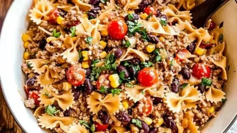 Creamy and Hearty Cowboy Pasta Salad for Potlucks