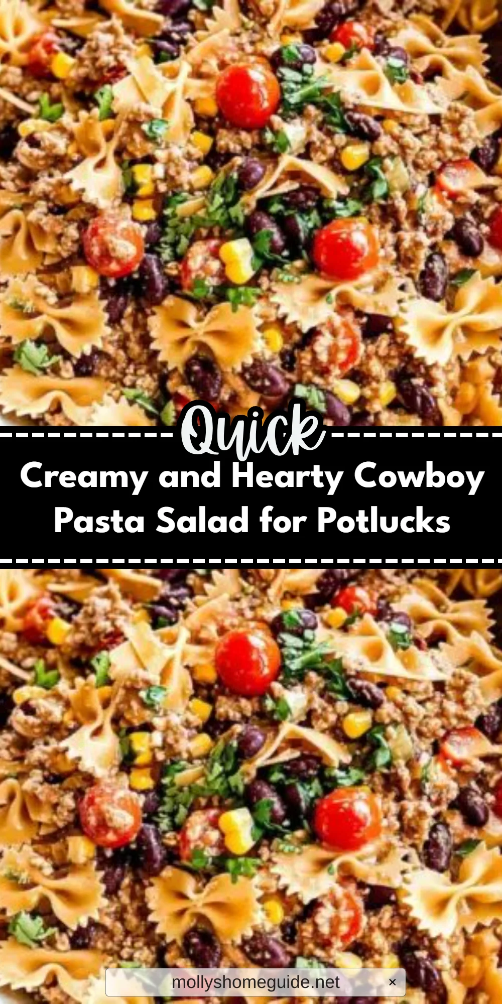 Creamy and Hearty Cowboy Pasta Salad for Potlucks