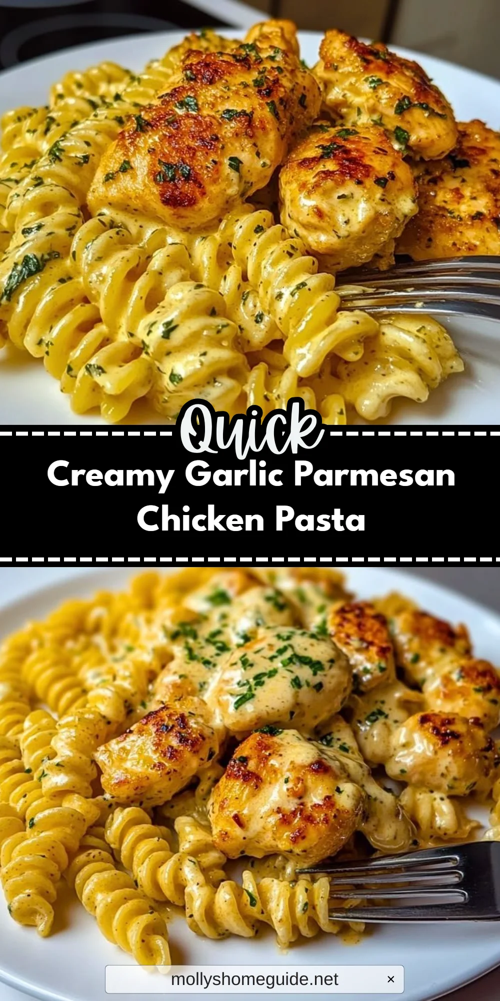 Creamy Garlic Parmesan Chicken Pasta