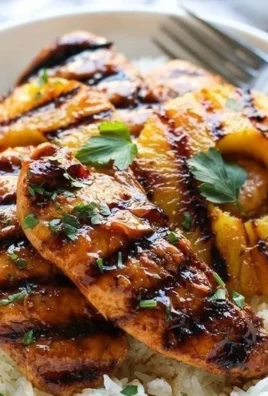 Delicious Hawaiian Chicken with Pineapple served with Coconut Rice