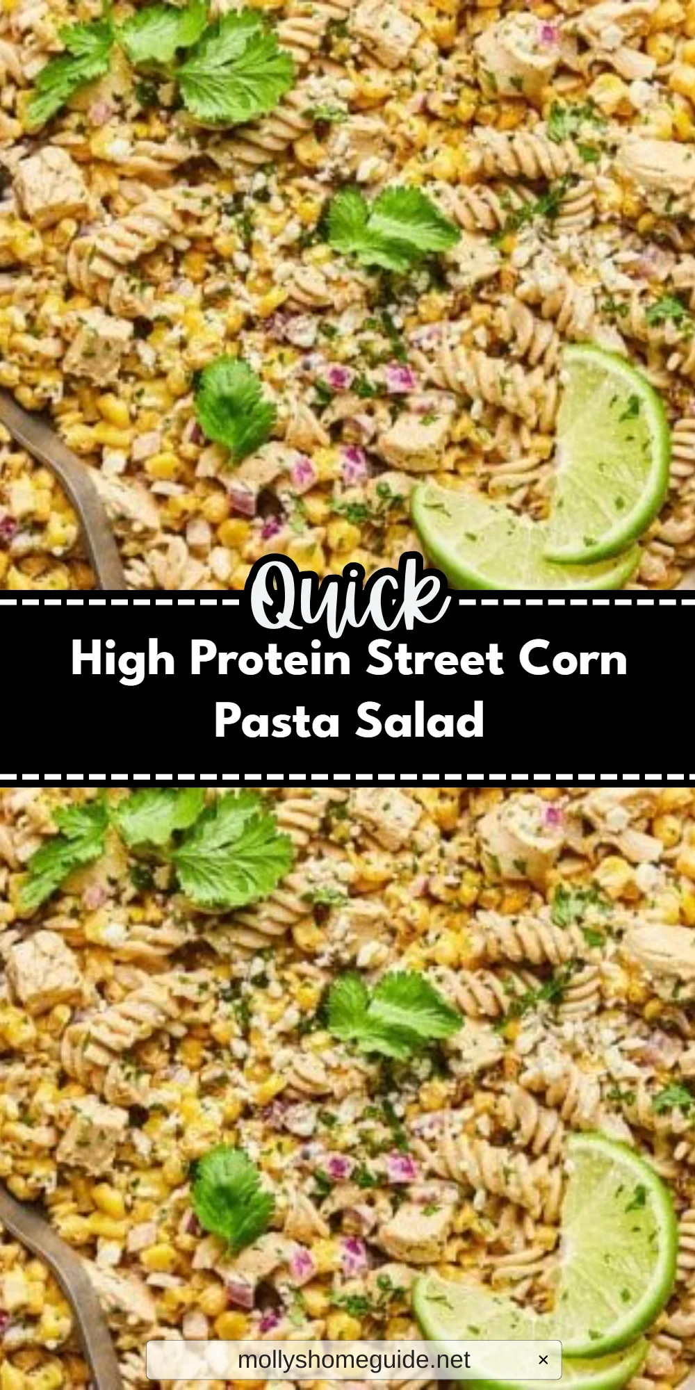 High Protein Street Corn Pasta Salad