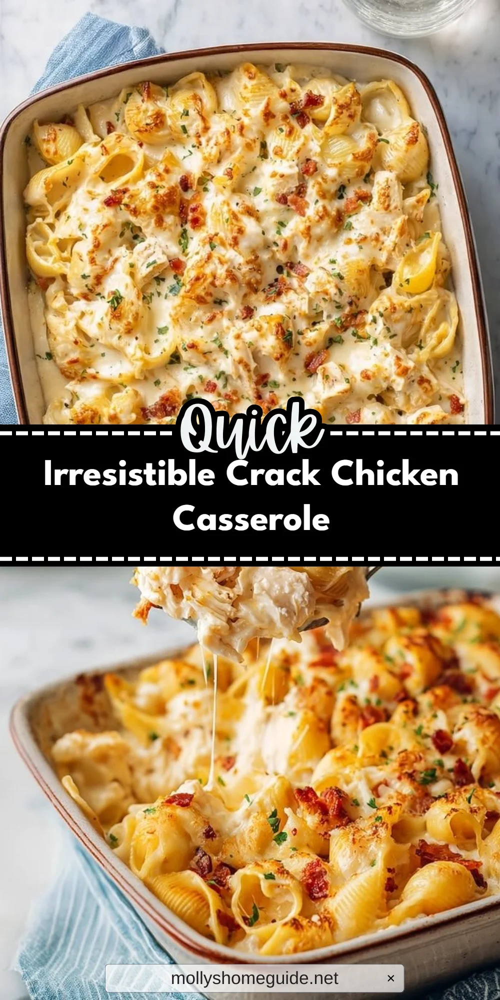 Irresistible Crack Chicken Casserole