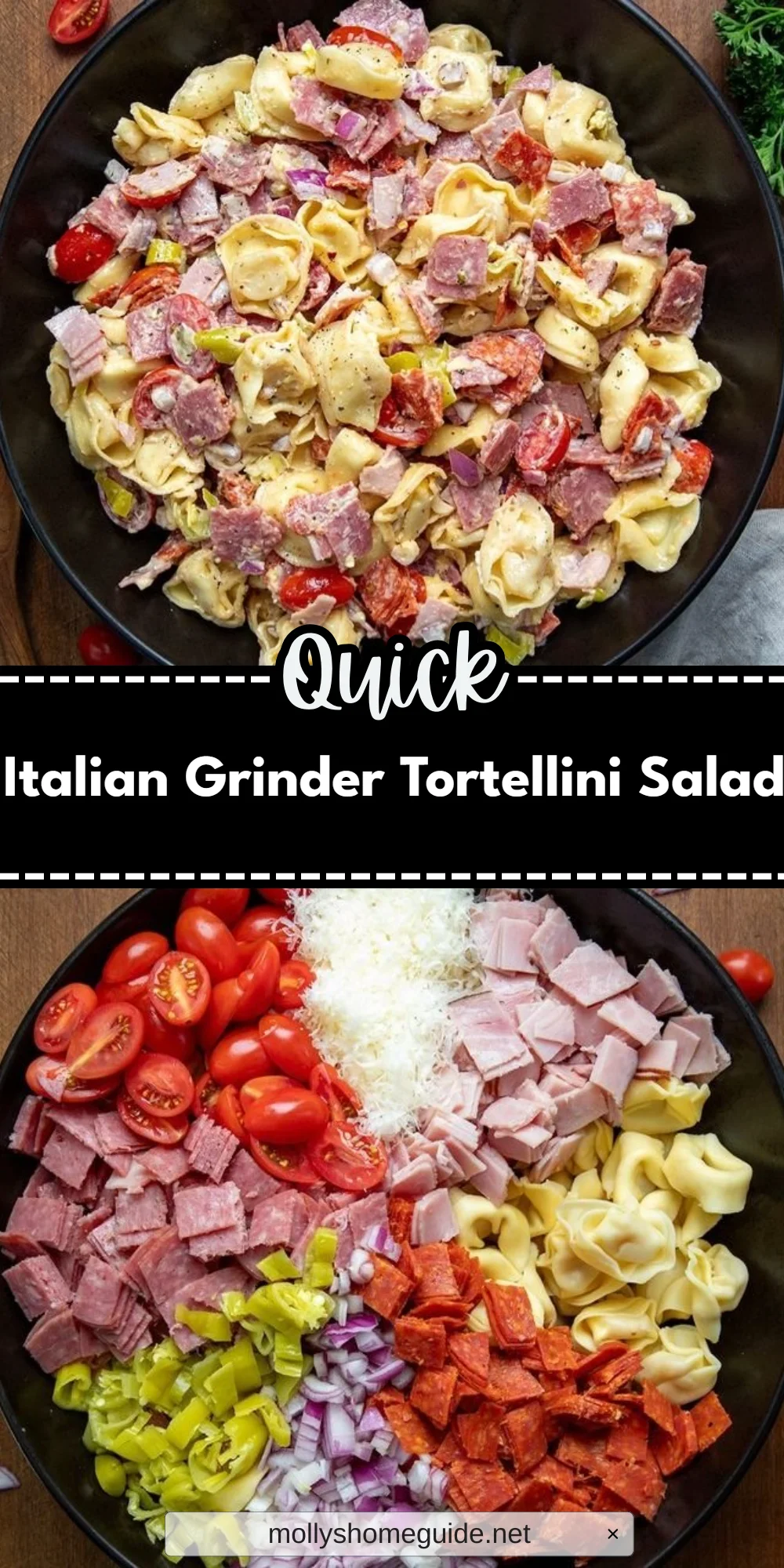 Italian Grinder Tortellini Salad