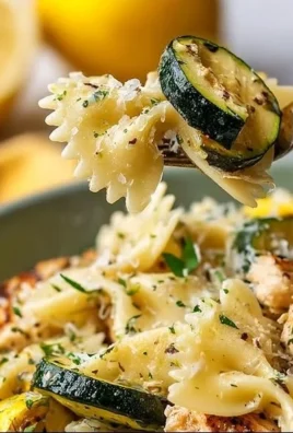 Delicious Italian Lemon Chicken Pasta served with fresh herbs.
