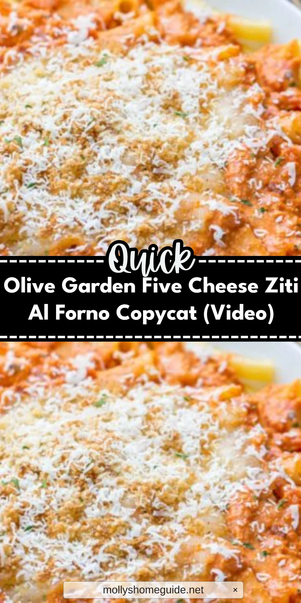 Olive Garden Five Cheese Ziti Al Forno Copycat (Video)
