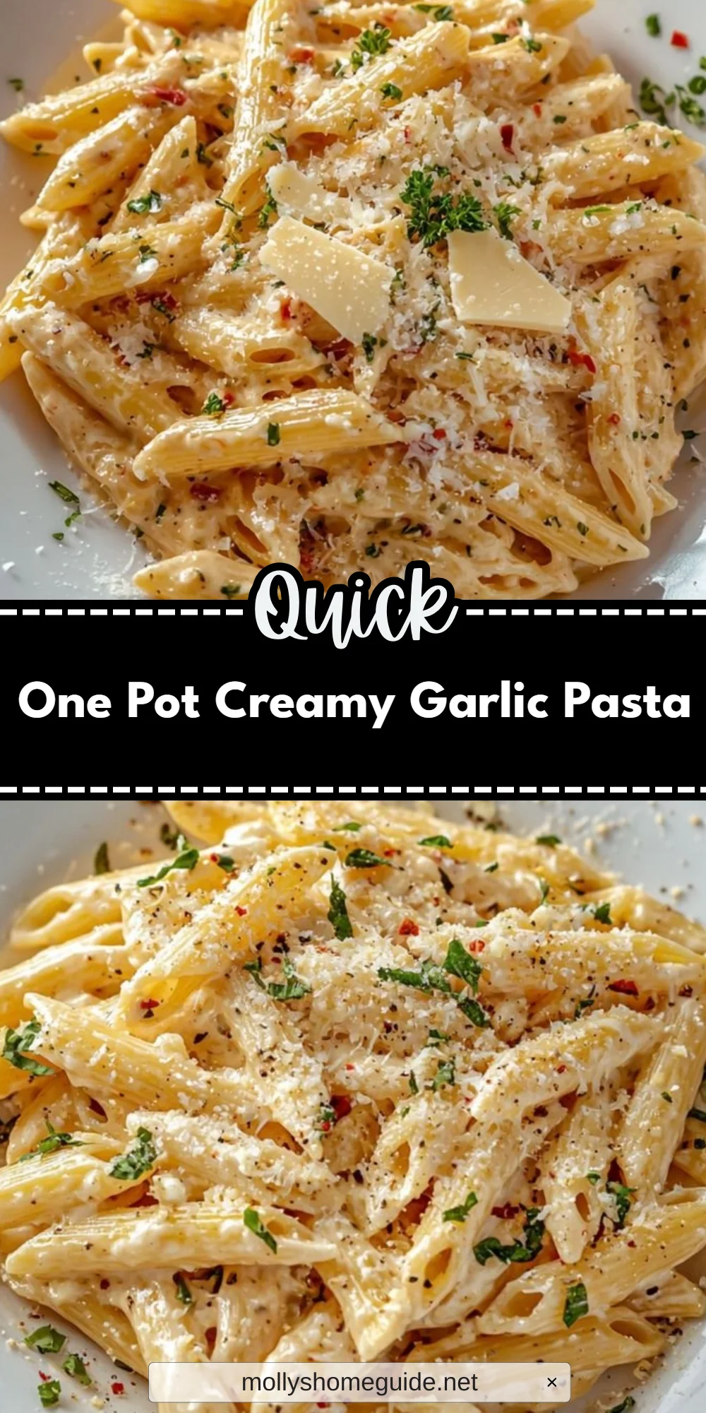 One Pot Creamy Garlic Pasta