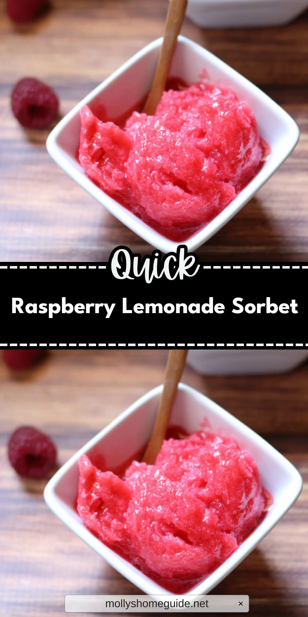 Raspberry Lemonade Sorbet