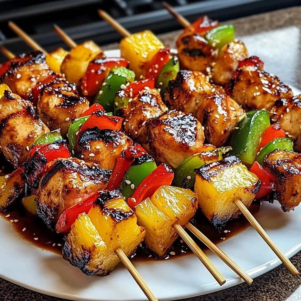 Savor the Flavor with Grilled Pineapple Chicken Kabobs Recipe