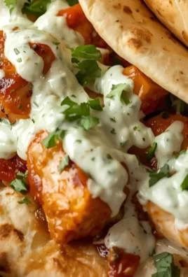 Sheet pan chicken pitas with herby ranch served on a plate.