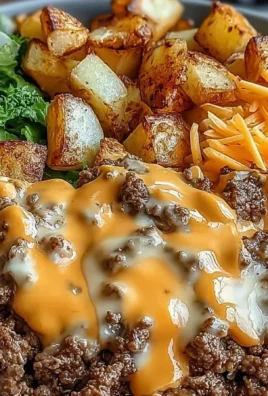 Delicious Smash Burger Bowl loaded with fresh ingredients and flavors