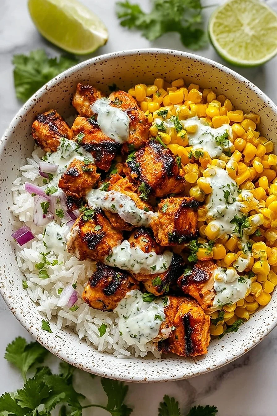Street Corn Chicken Rice Bowl Recipe