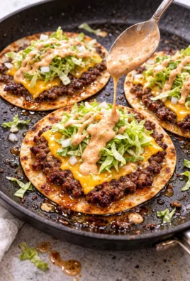 Big Mac Tacos featuring crispy smash burger ingredients in a taco shell.