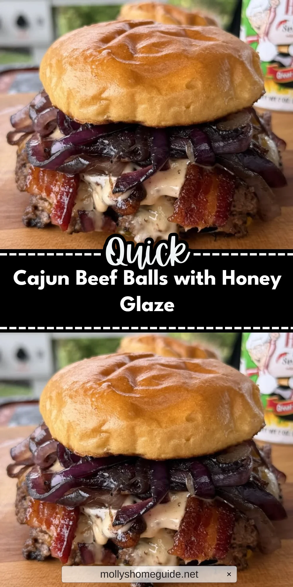 Cajun Beef Balls with Honey Glaze