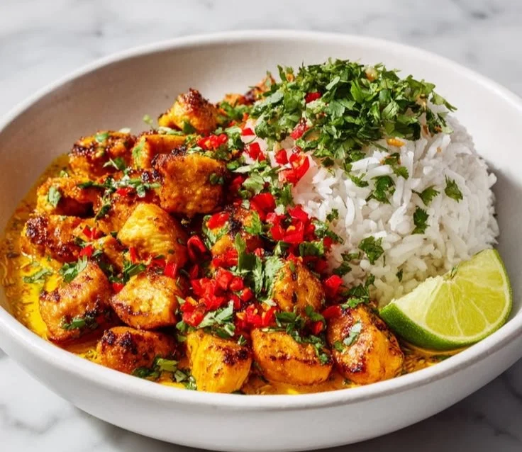 Coconut Chicken Rice Bowl