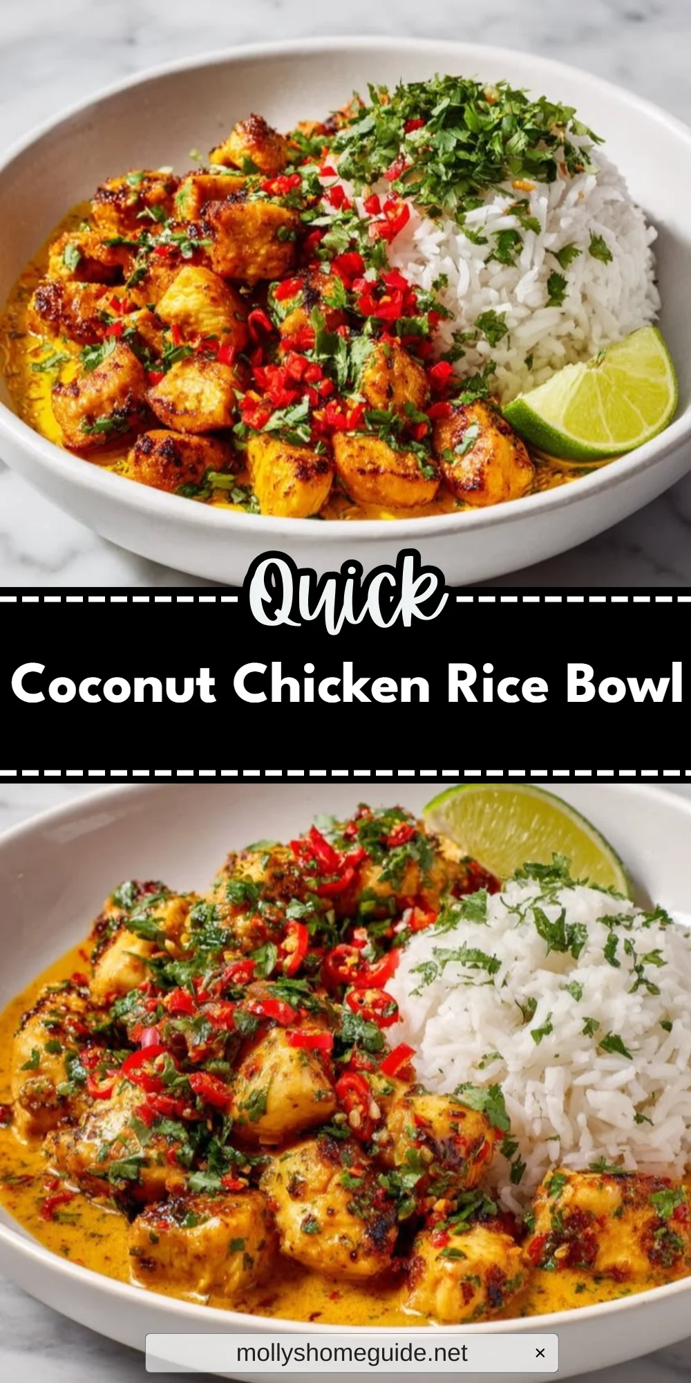 Coconut Chicken Rice Bowl