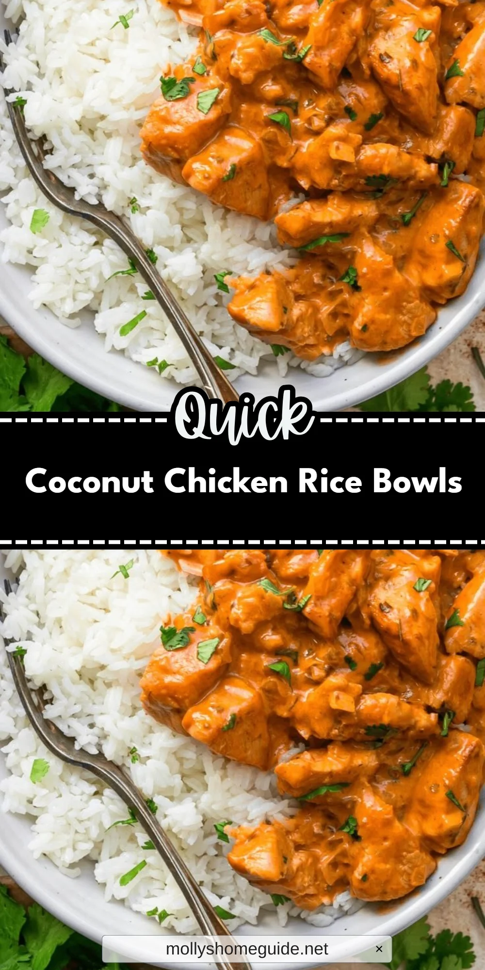 Coconut Chicken Rice Bowls