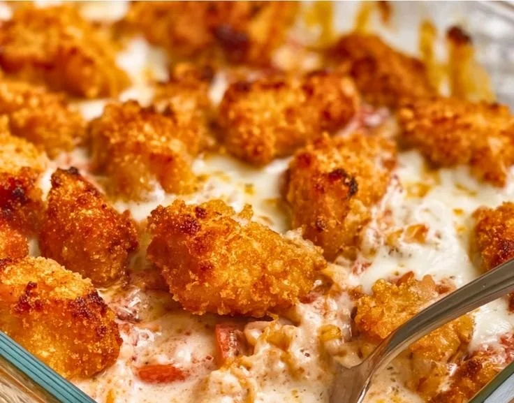 Cottage Cheese Chicken Parm Bowl with chicken, cheese, and sauce