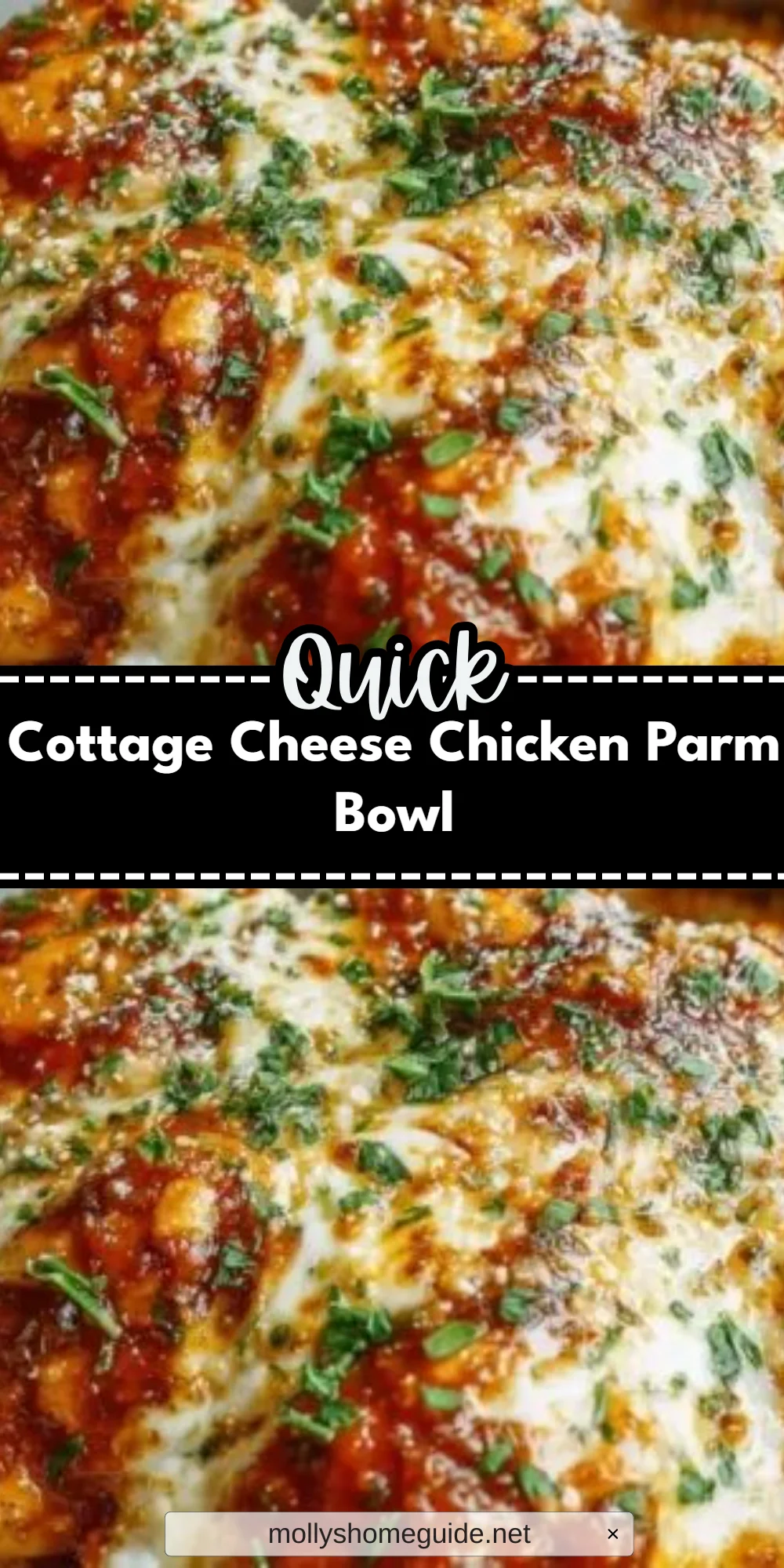 Cottage Cheese Chicken Parm Bowl