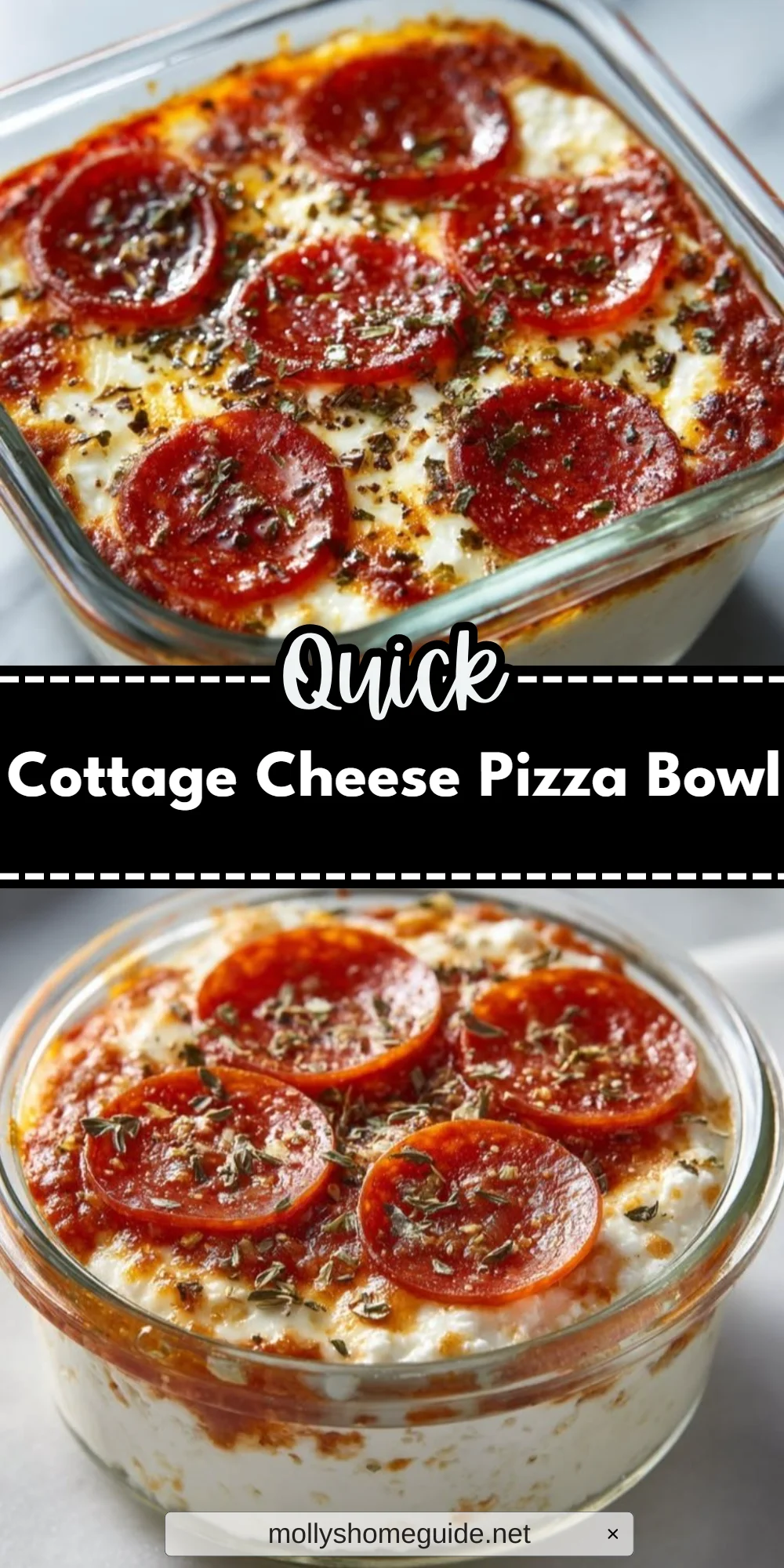 Cottage Cheese Pizza Bowl