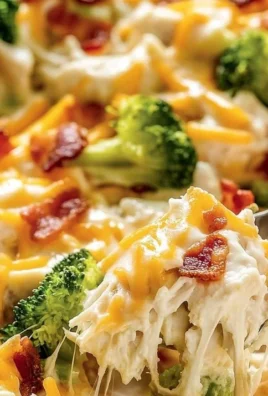 Creamy low carb chicken casserole dish in a baking dish, ready to serve