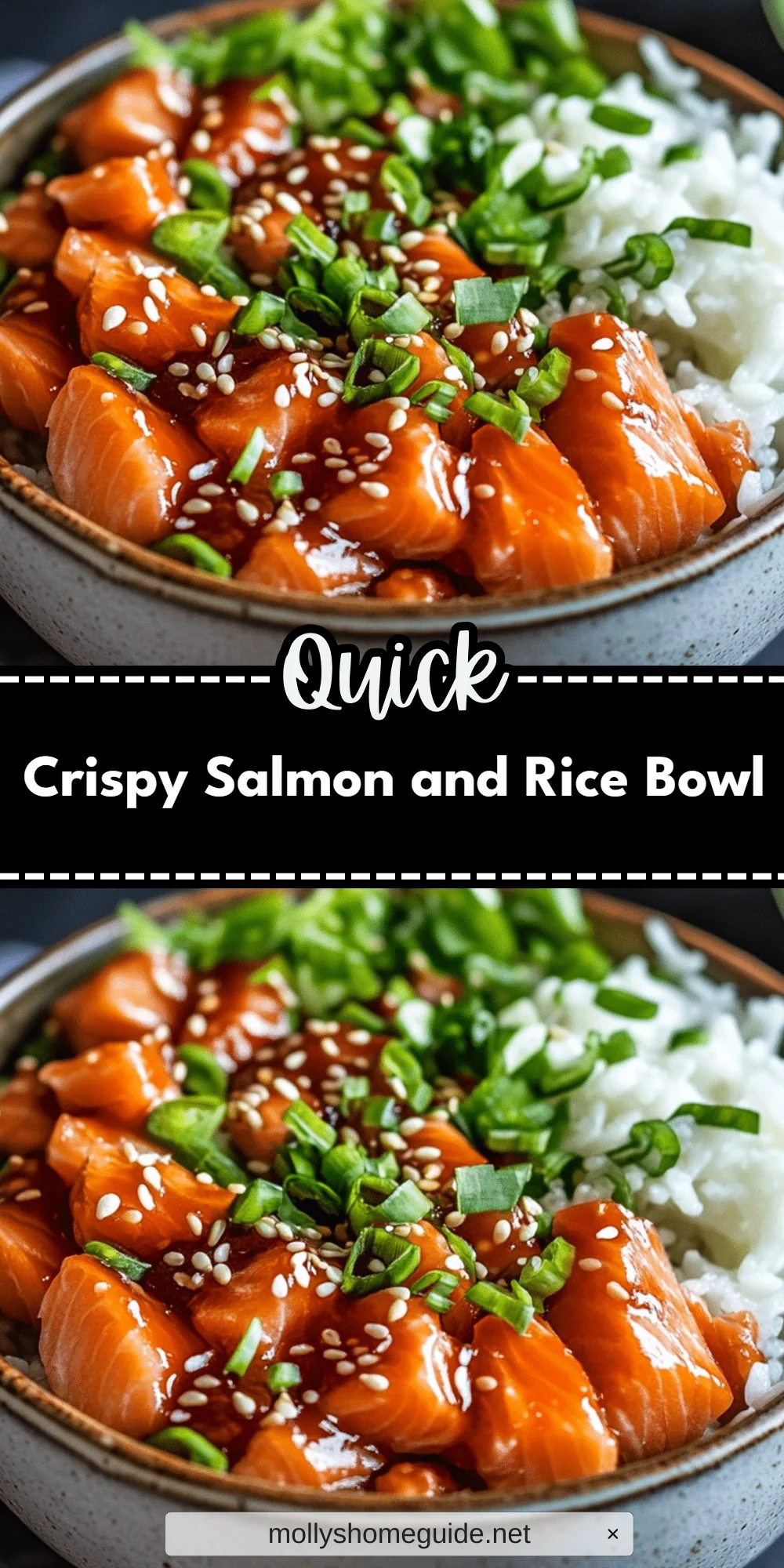 Crispy Salmon and Rice Bowl