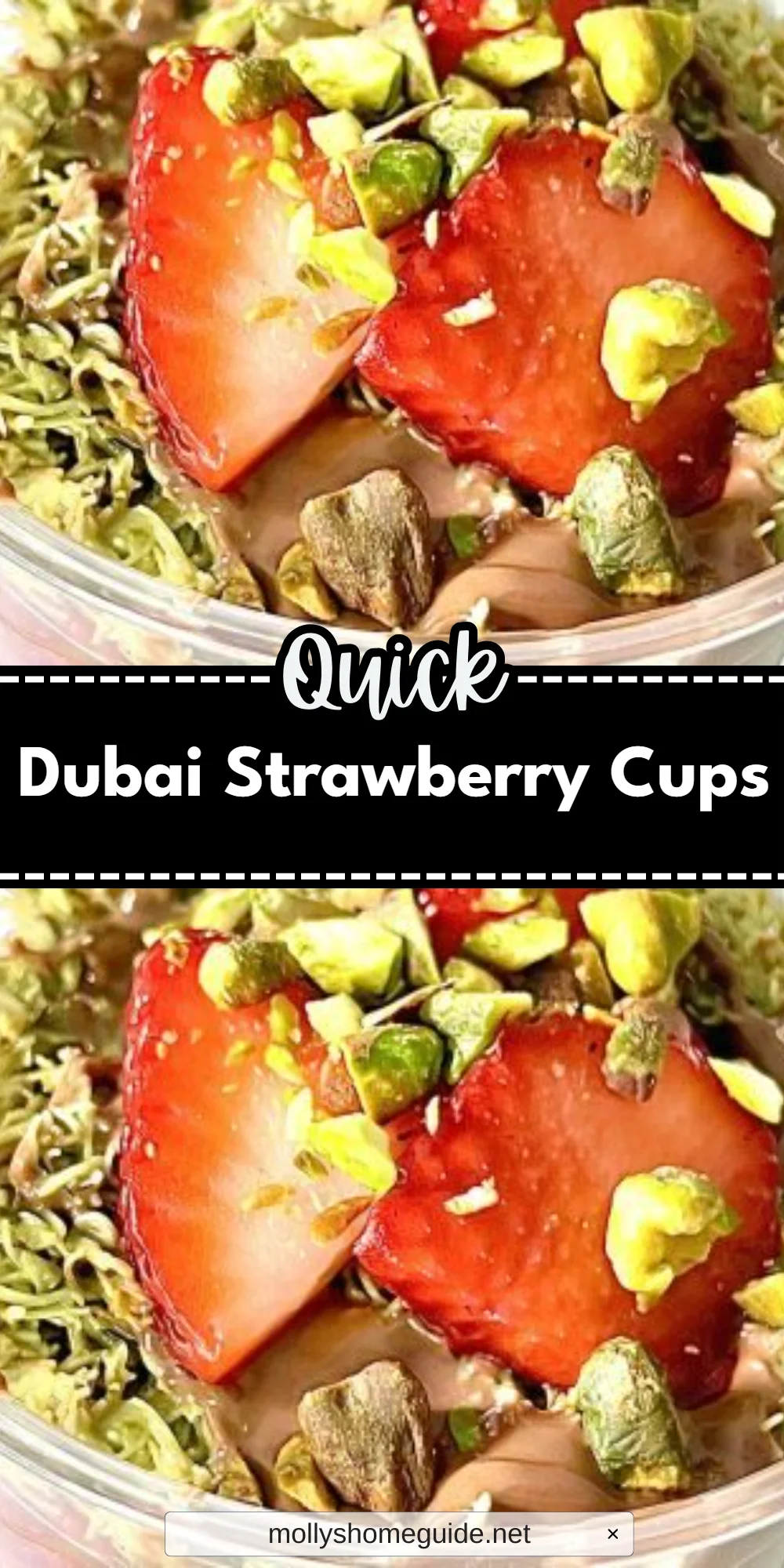 Dubai Strawberry Cups