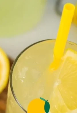 A glass of refreshing homemade easy lemonade with sliced lemons