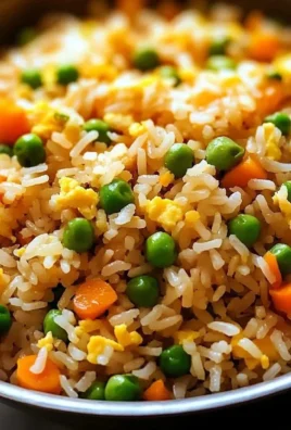 Plate of delicious fried rice with vegetables and protein
