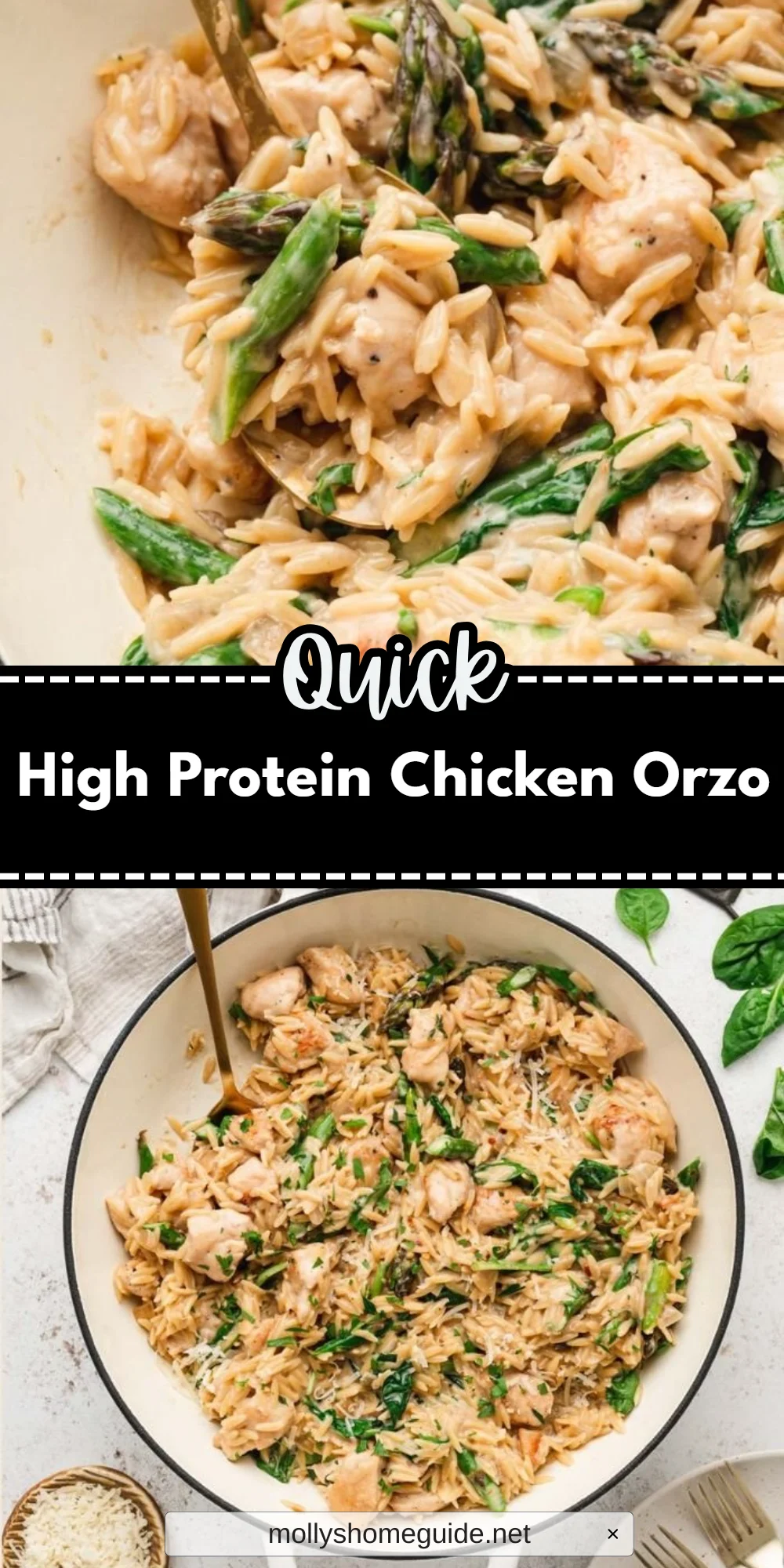 High Protein Chicken Orzo