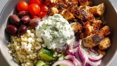 High Protein Mediterranean Chicken Bowls (30-Minute Recipe)