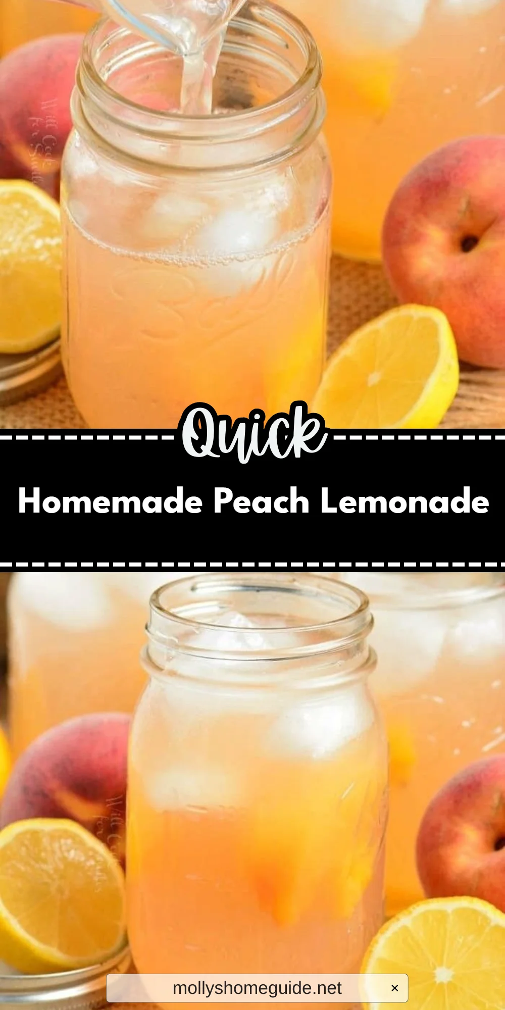 Homemade Peach Lemonade