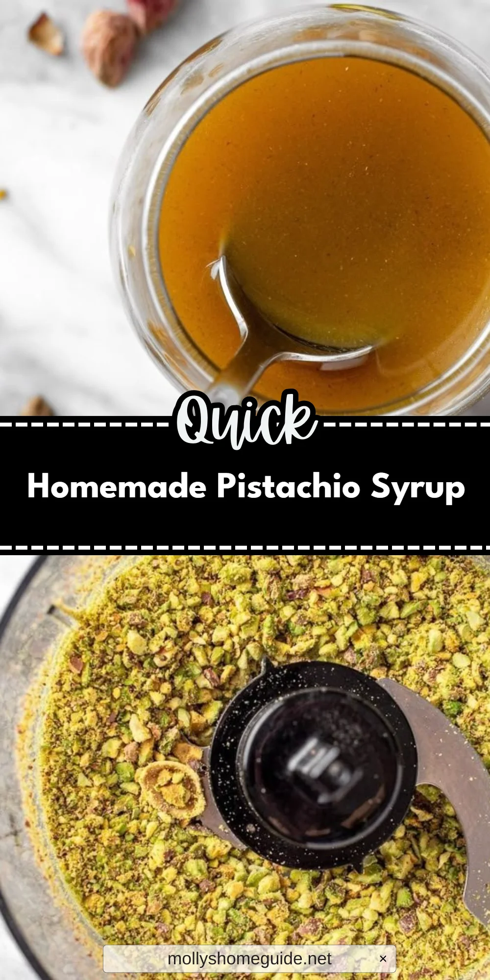 Homemade Pistachio Syrup