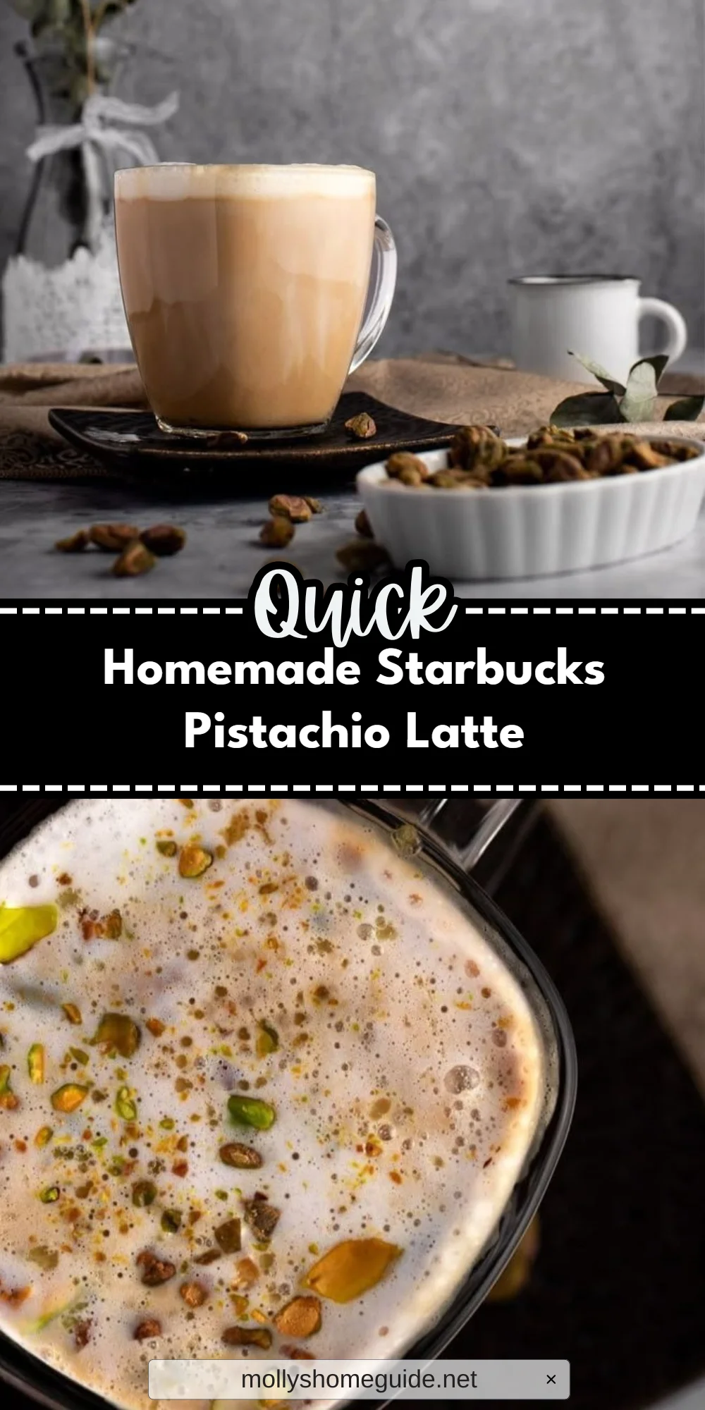 Homemade Starbucks Pistachio Latte