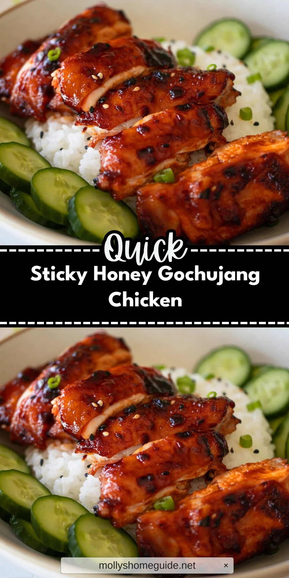 Sticky Honey Gochujang Chicken