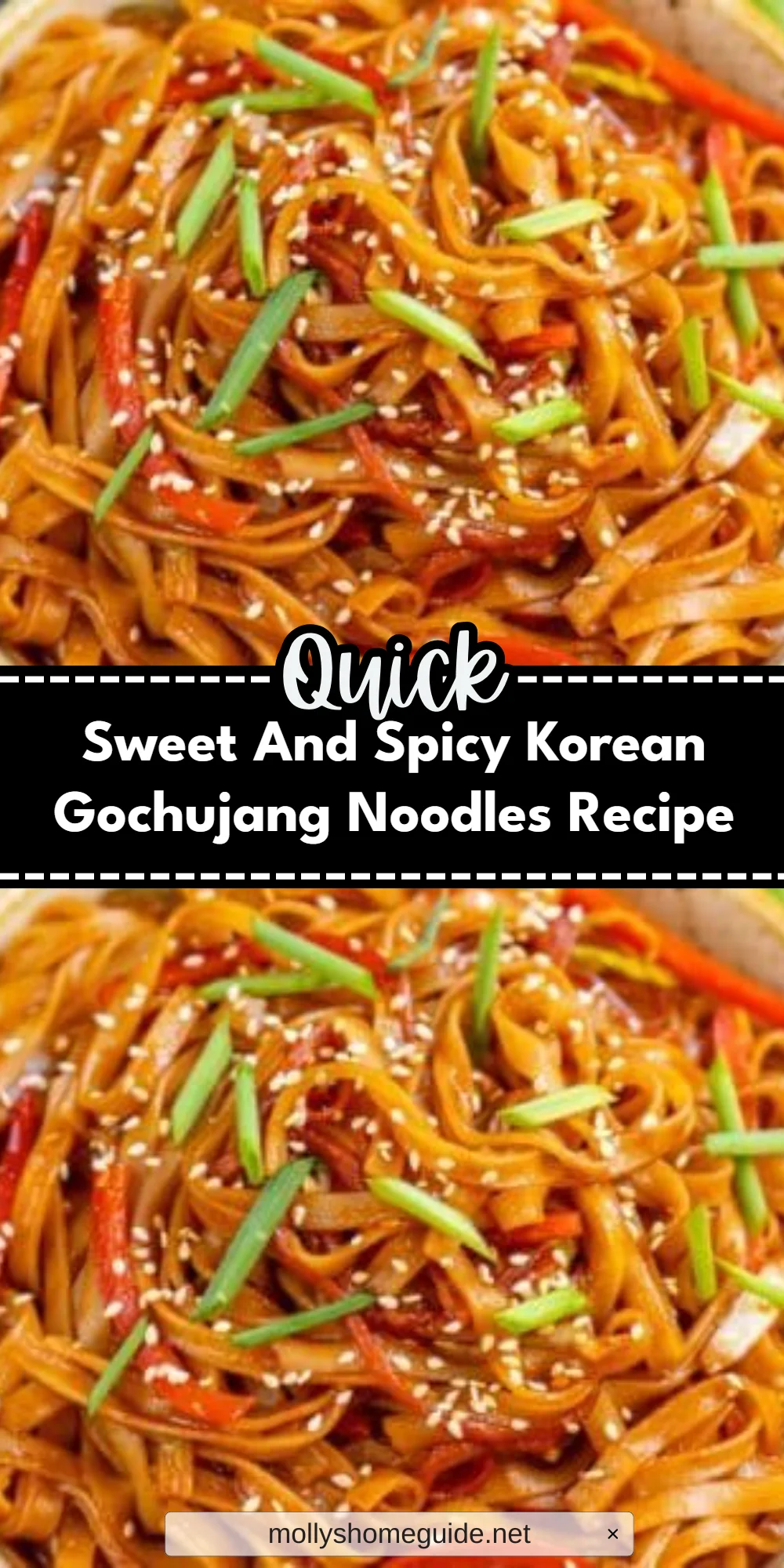 Sweet And Spicy Korean Gochujang Noodles Recipe
