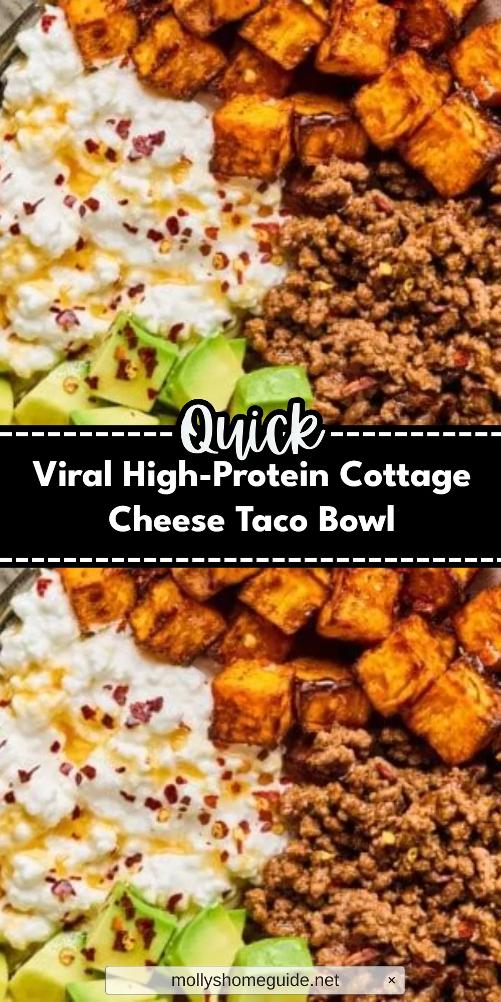 Viral High-Protein Cottage Cheese Taco Bowl