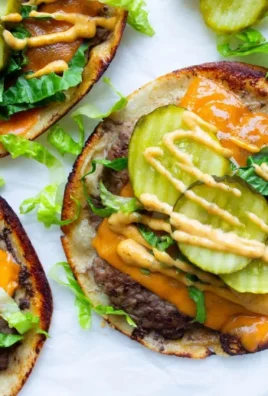 Viral smash burger tacos topped with secret sauce and fresh ingredients.