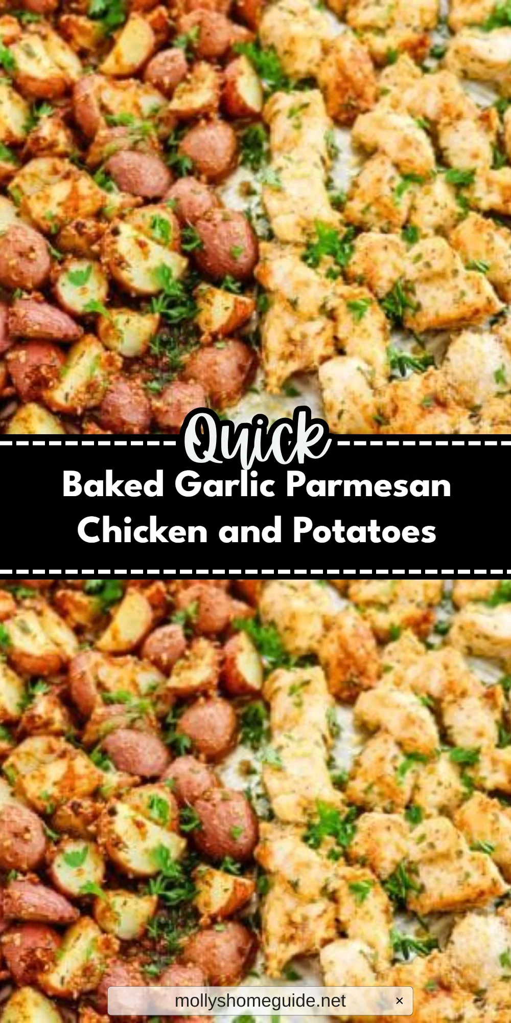 Baked Garlic Parmesan Chicken and Potatoes