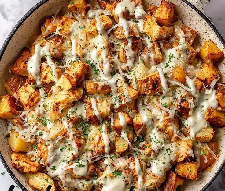 Baked Garlic Parmesan Chicken and Potatoes