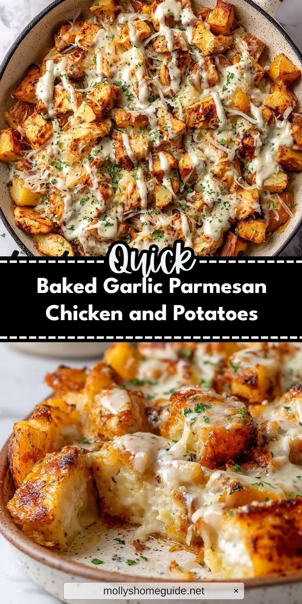 Baked Garlic Parmesan Chicken and Potatoes