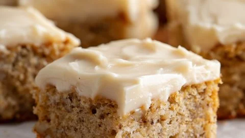 Delicious banana bread brownies baked to perfection with chocolate and bananas