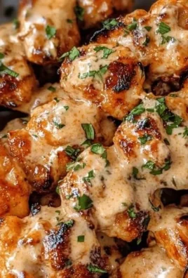 Spicy Bang Bang Chicken Skewers served on a platter