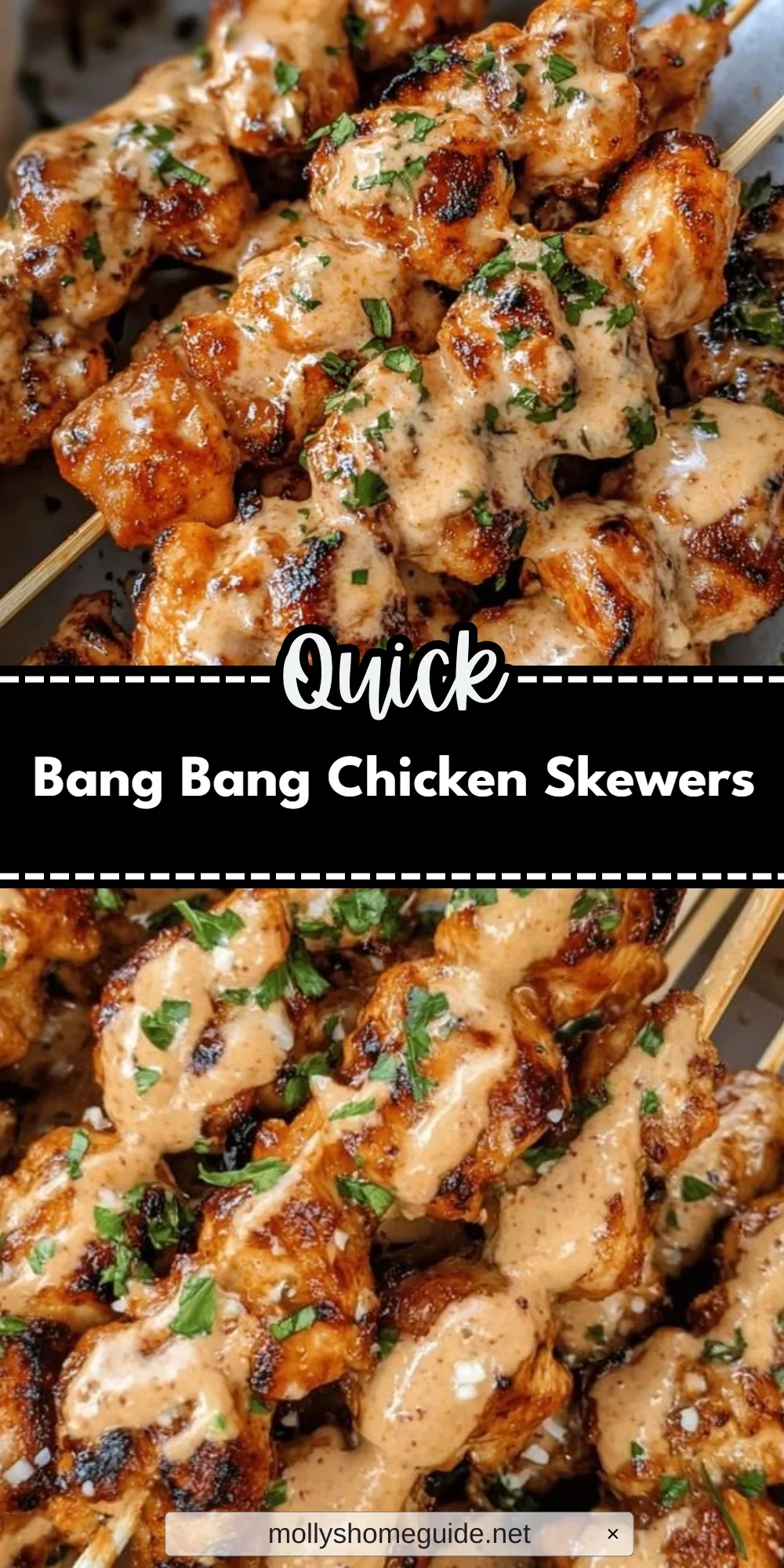 Bang Bang Chicken Skewers