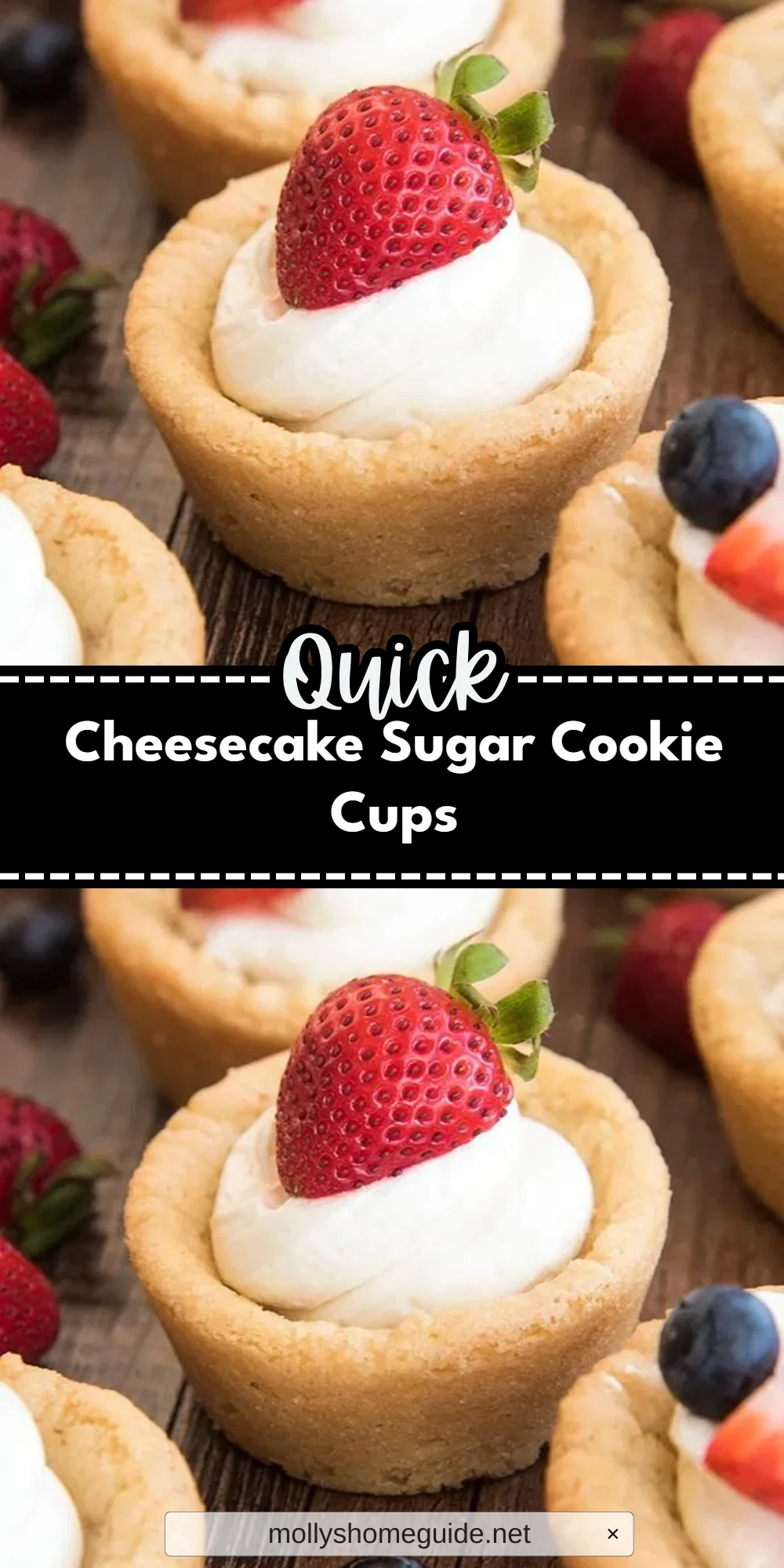Cheesecake Sugar Cookie Cups