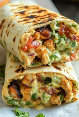 Chipotle Ranch Grilled Chicken Burrito with toppings and side ingredients