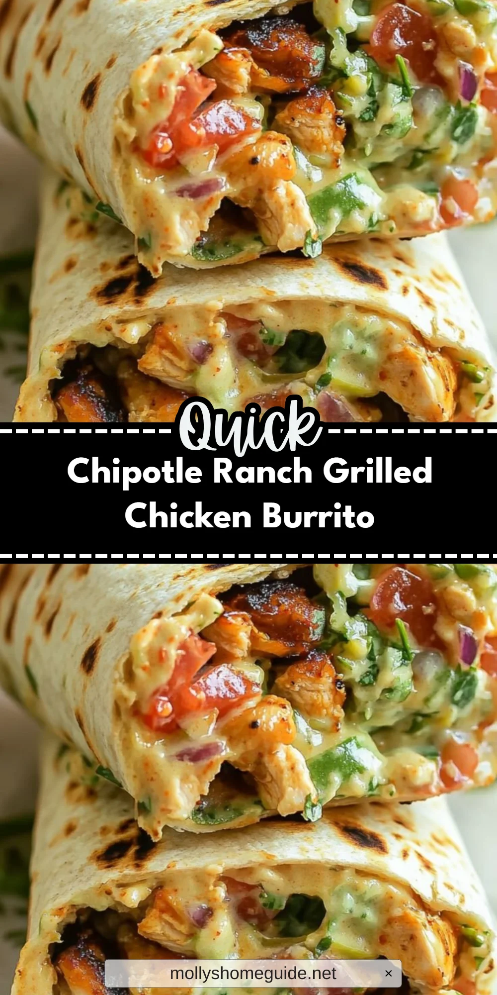 Chipotle Ranch Grilled Chicken Burrito