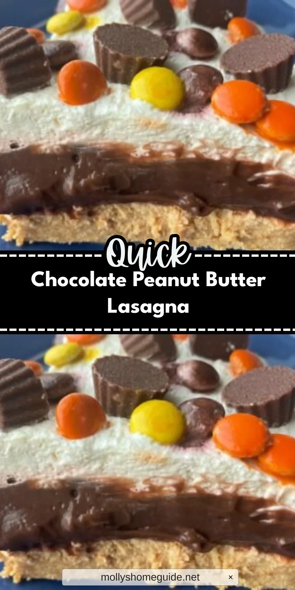 Chocolate Peanut Butter Lasagna