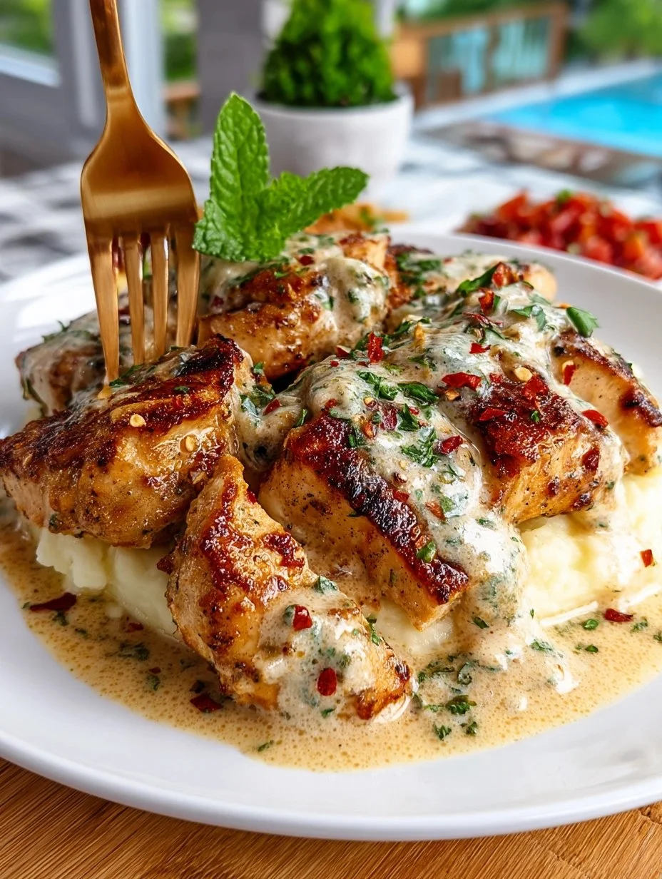 Delicious Creamy Garlic Marry Me Chicken served on a plate.
