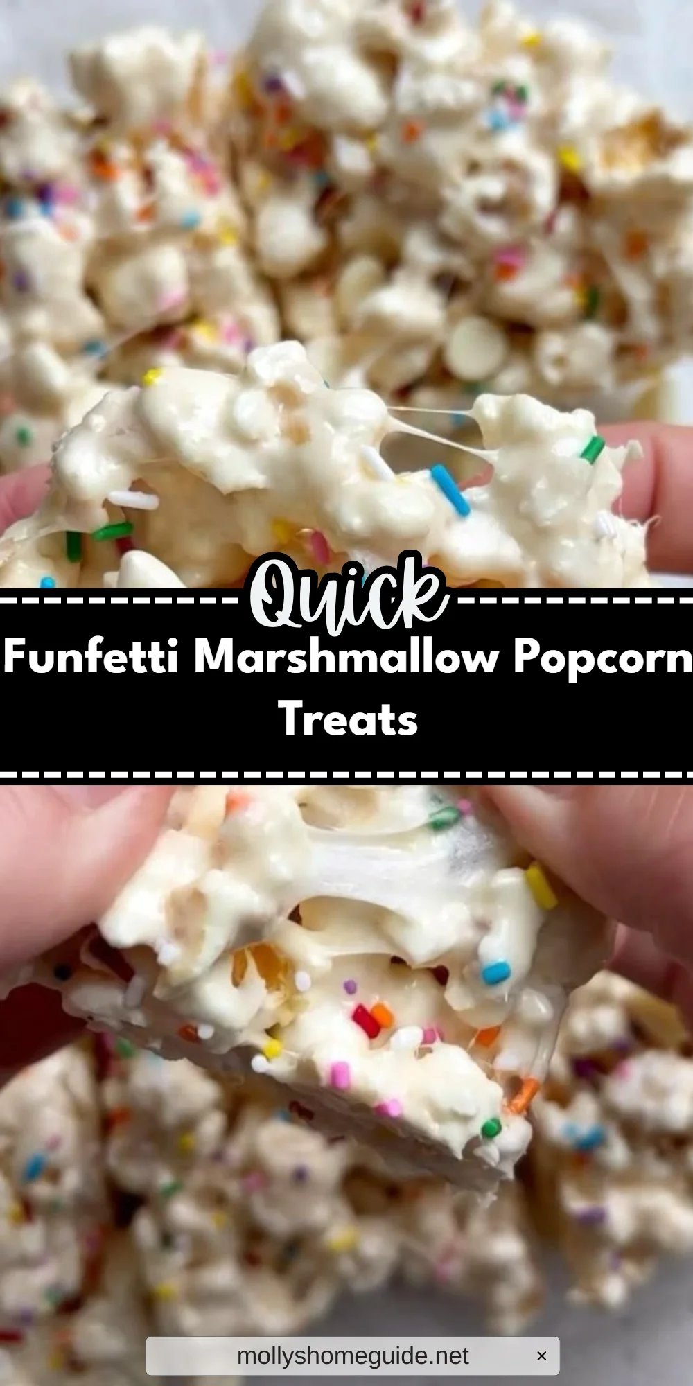 Funfetti Marshmallow Popcorn Treats