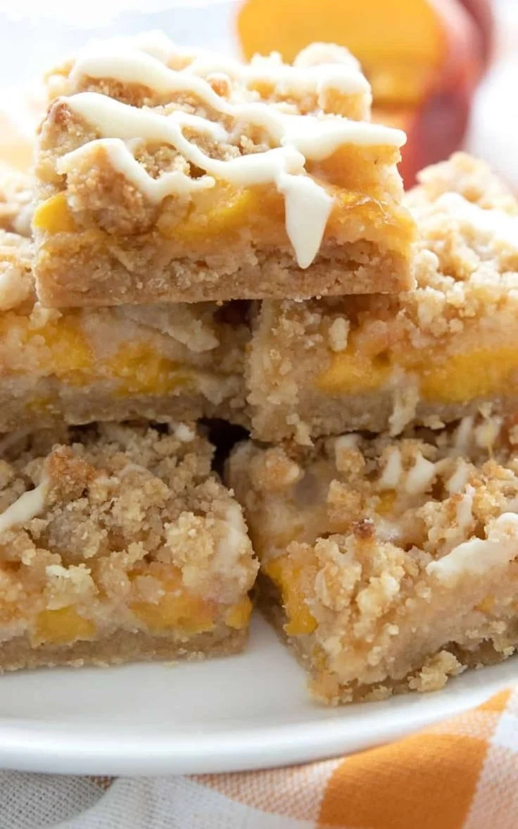 Delicious Keto Peach Cobbler Bars ready to satisfy your low-carb dessert cravings.
